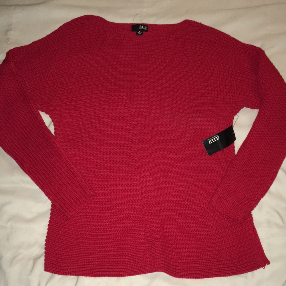 Cabaret red thick knit sweater!